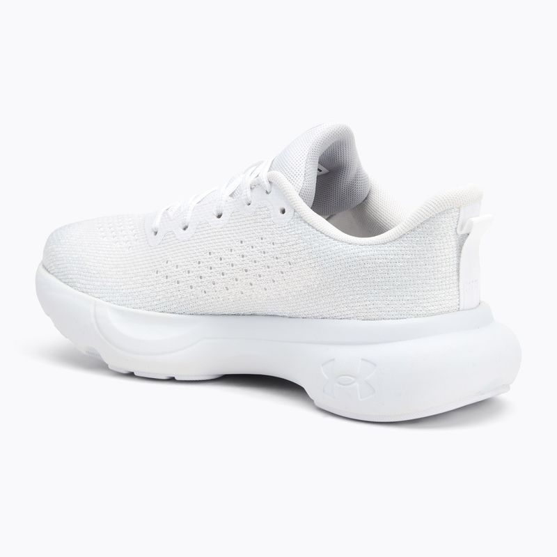 Under Armour Infinite Weiß/Weiß/Metallic Silber Damen Laufschuhe 3