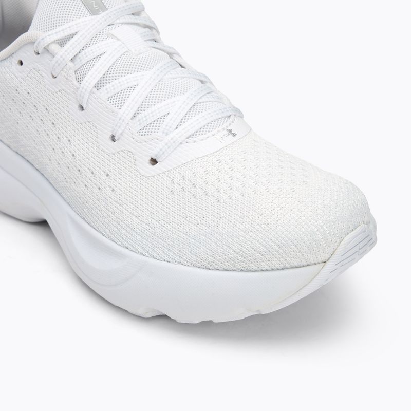 Under Armour Infinite Weiß/Weiß/Metallic Silber Damen Laufschuhe 7