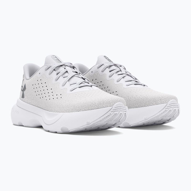 Under Armour Infinite Weiß/Weiß/Metallic Silber Damen Laufschuhe 8