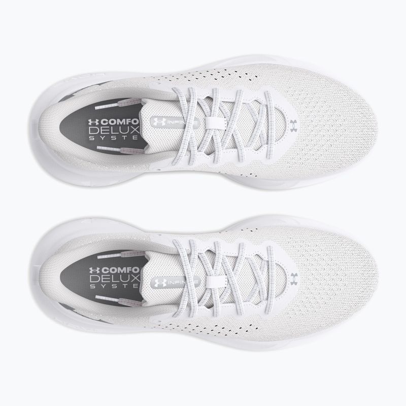 Under Armour Infinite Weiß/Weiß/Metallic Silber Damen Laufschuhe 11