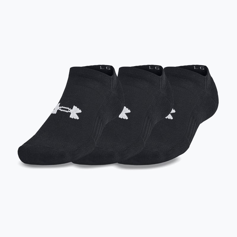 Socken Under Armour Training Cotton No Show 3 Paar black/black/white 5