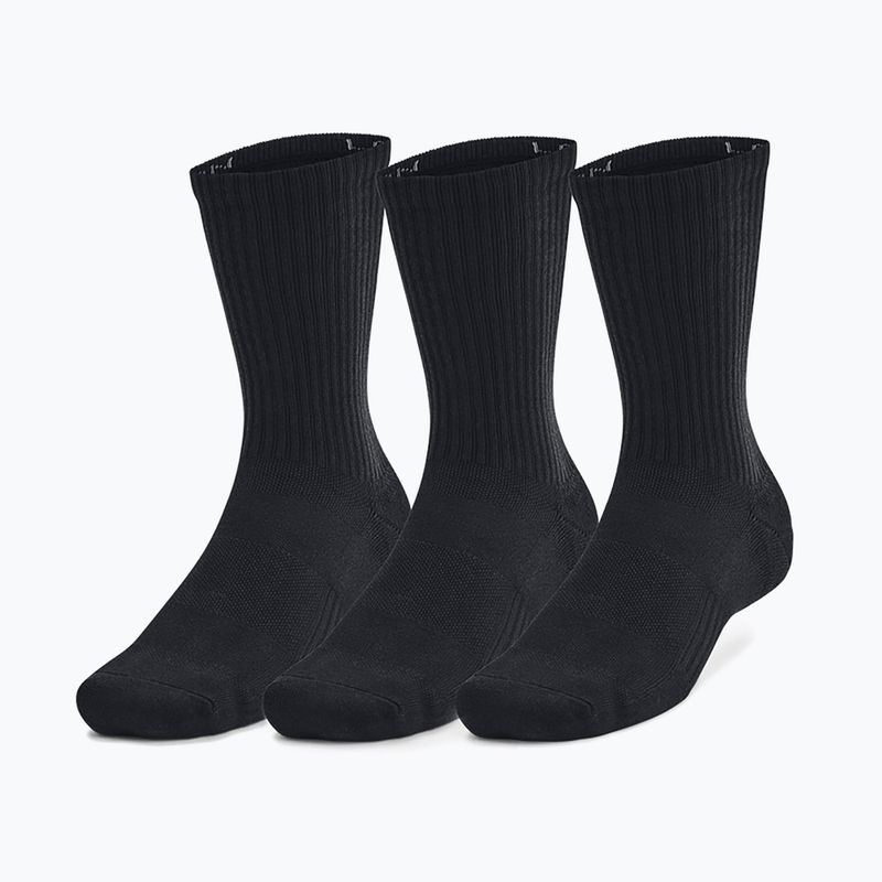 Socken Under Armour Training Cotton Crew 3er-Pack black/black/white