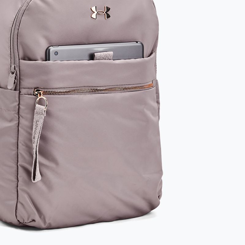 Rucksack Damen Under Armour Studio Campus BP tetra grey / tetra grey / metallic rose gold 4