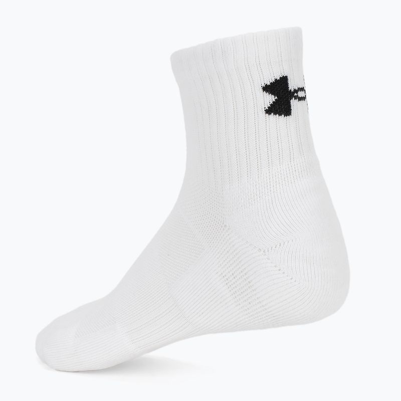 Socken Under Armour Training Cotton Quarter 3 Paar white/white/black 2