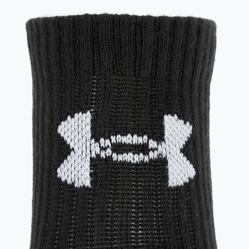 Socken Under Armour Training Cotton Quarter 3 Paar black/black/white 3