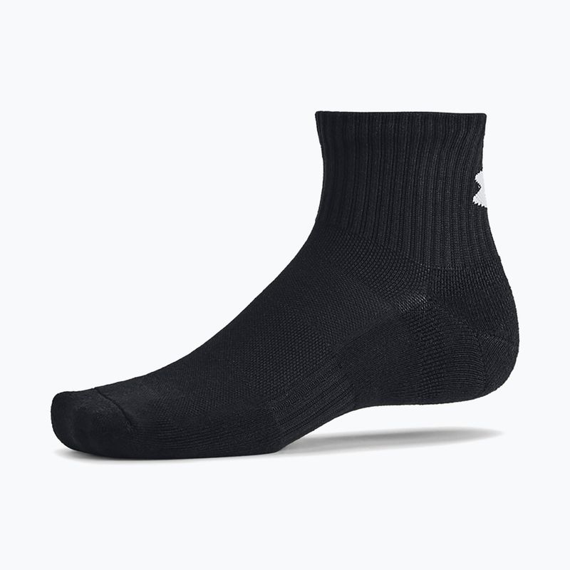 Socken Under Armour Training Cotton Quarter 3 Paar black/black/white 6