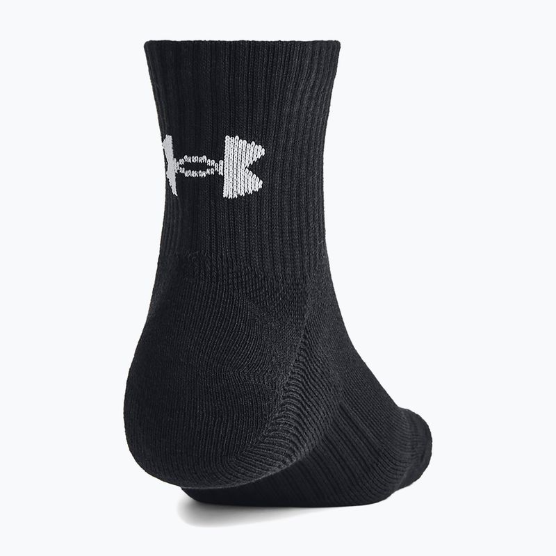 Socken Under Armour Training Cotton Quarter 3 Paar black/black/white 7