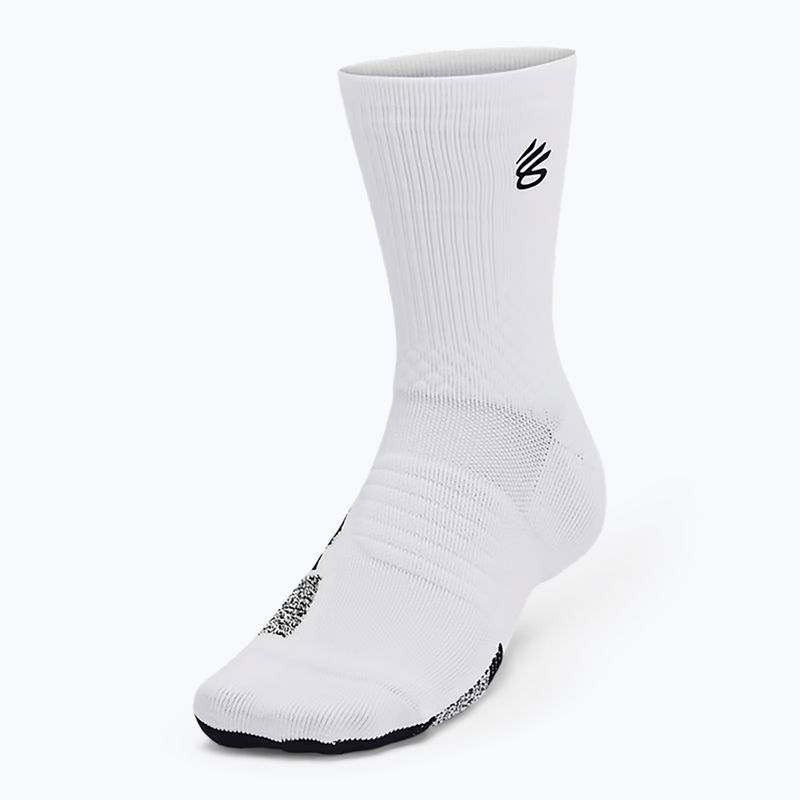 Socken Herren Under Armour Curry AD Playmaker 1P Mid white / black / black