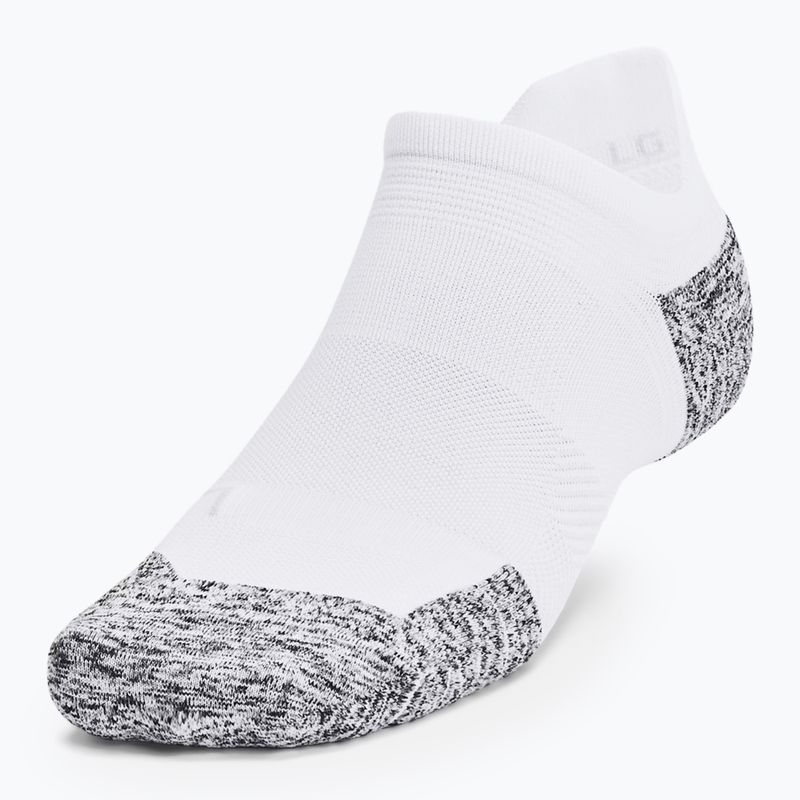 Under Armour Dry Run Cushion No Show Laufsocken 3 Paar weiß/halograu/reflektierend 2