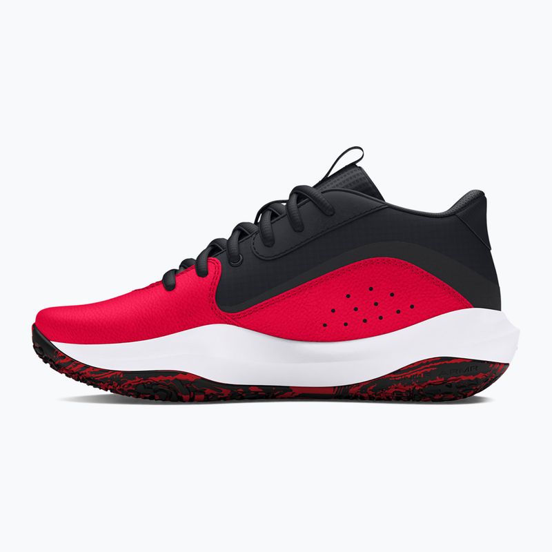 Under Armour GS Lockdown 7 rot/schwarz/weiß Kinder Basketballschuhe 10