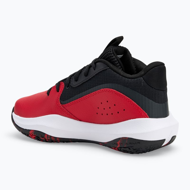 Under Armour GS Lockdown 7 rot/schwarz/weiß Kinder Basketballschuhe 3