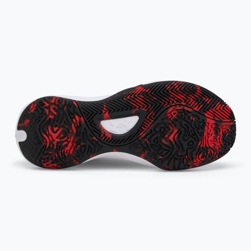 Under Armour Lockdown 7 rot/schwarz/weiß Basketball-Schuhe 4