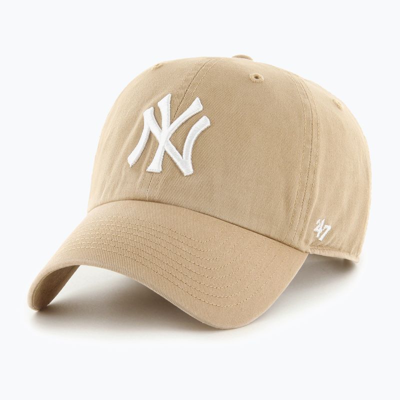 47 Marke MLB New York Yankees CLEAN UP W/No Loop Label khaki Baseballmütze