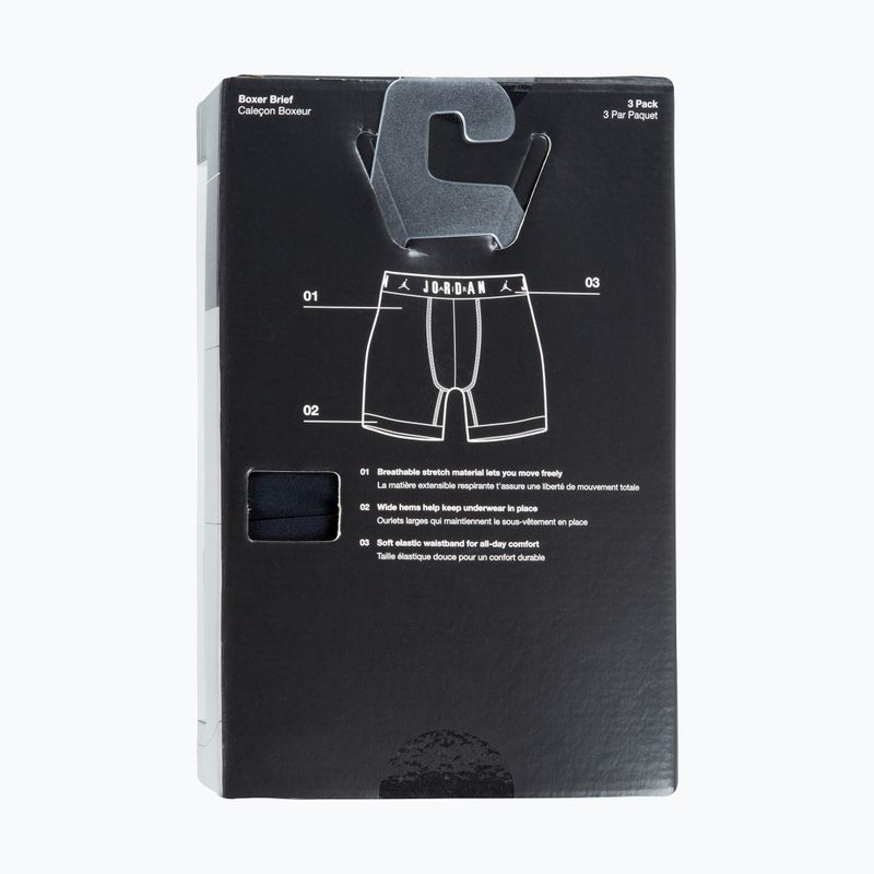 Herrenboxershorts Jordan JHM Flight Cotton Core 3 pairs black 6