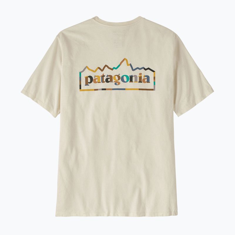 Patagonia Herren Unity Fitz Responsibili Birke weißes T-shirt 4