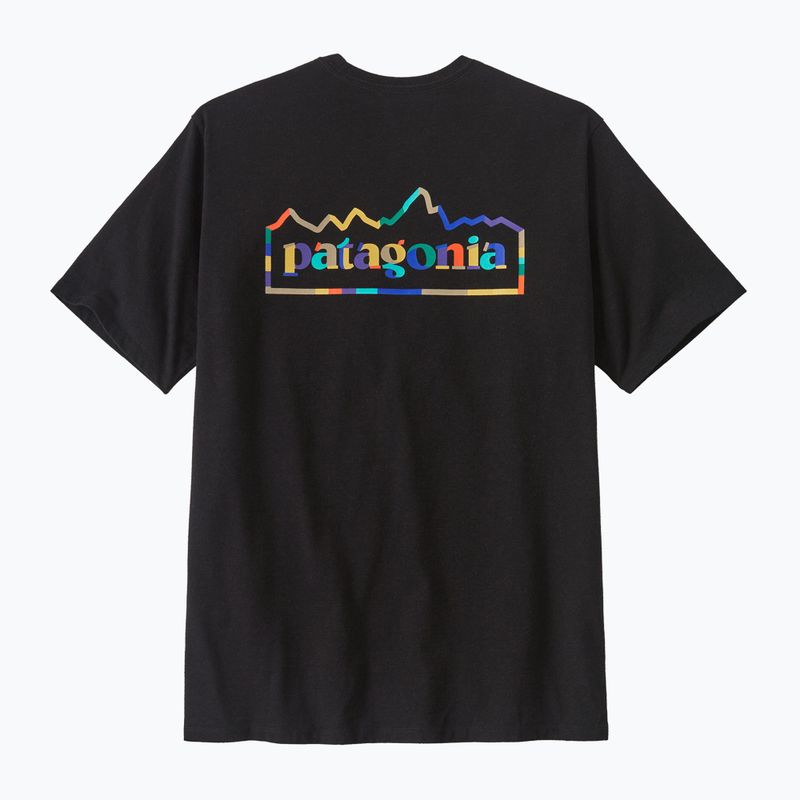 Patagonia Herren Unity Fitz Responsibili Tinte schwarzes t-shirt 4