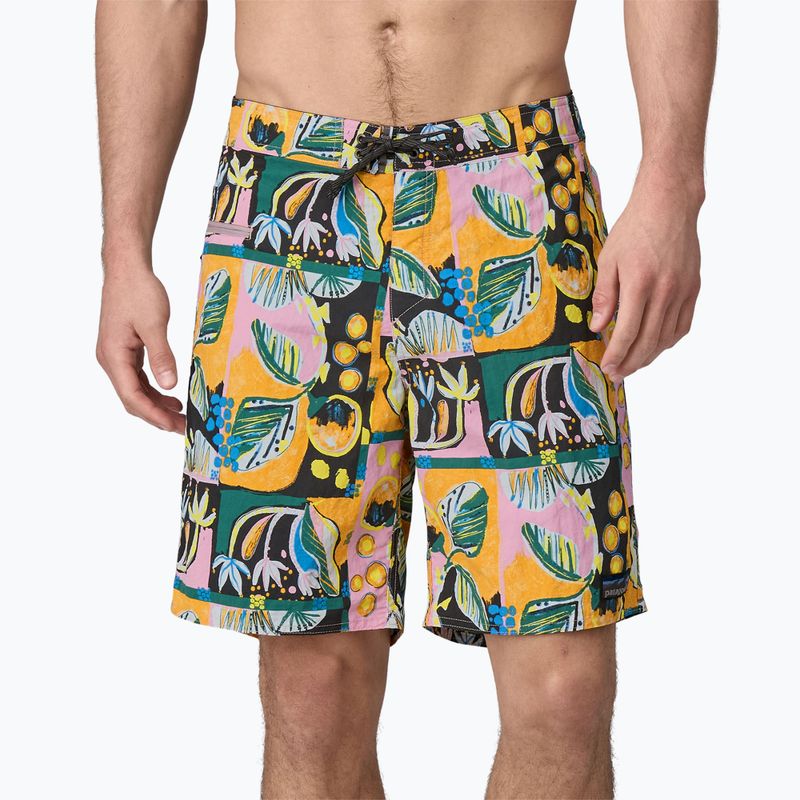 Badeshorts Herren Patagonia Wavefarer Boardshorts island seeds/milkweed mauve