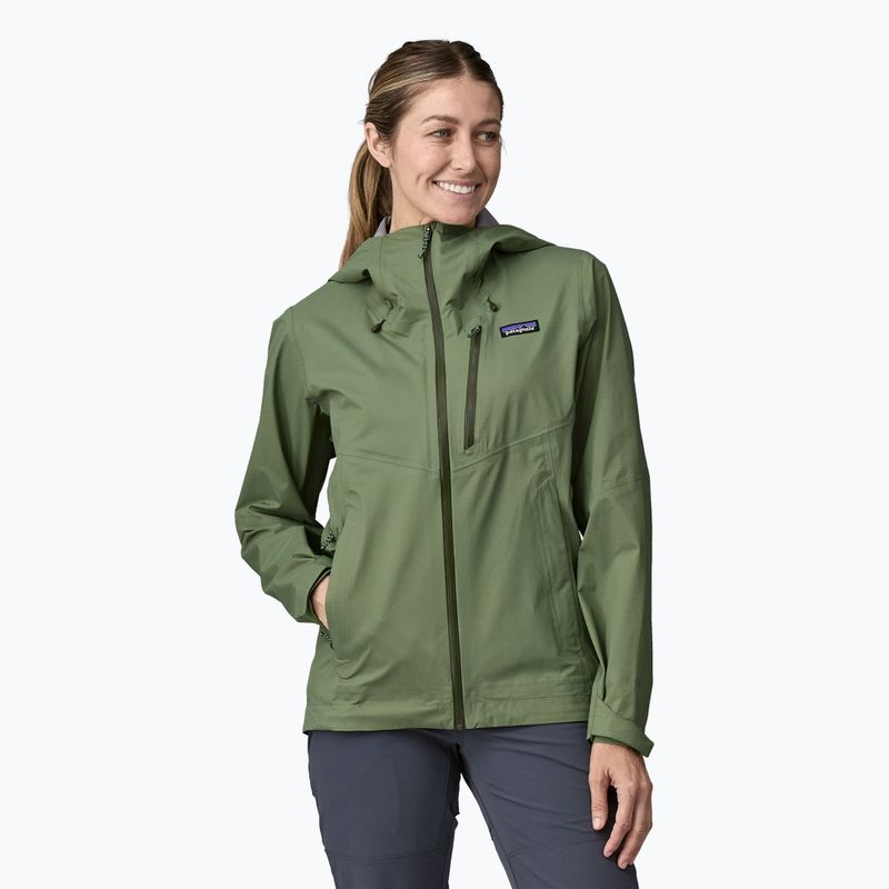 Patagonia Granite Crest Rain Terrain grüne Jacke für Frauen