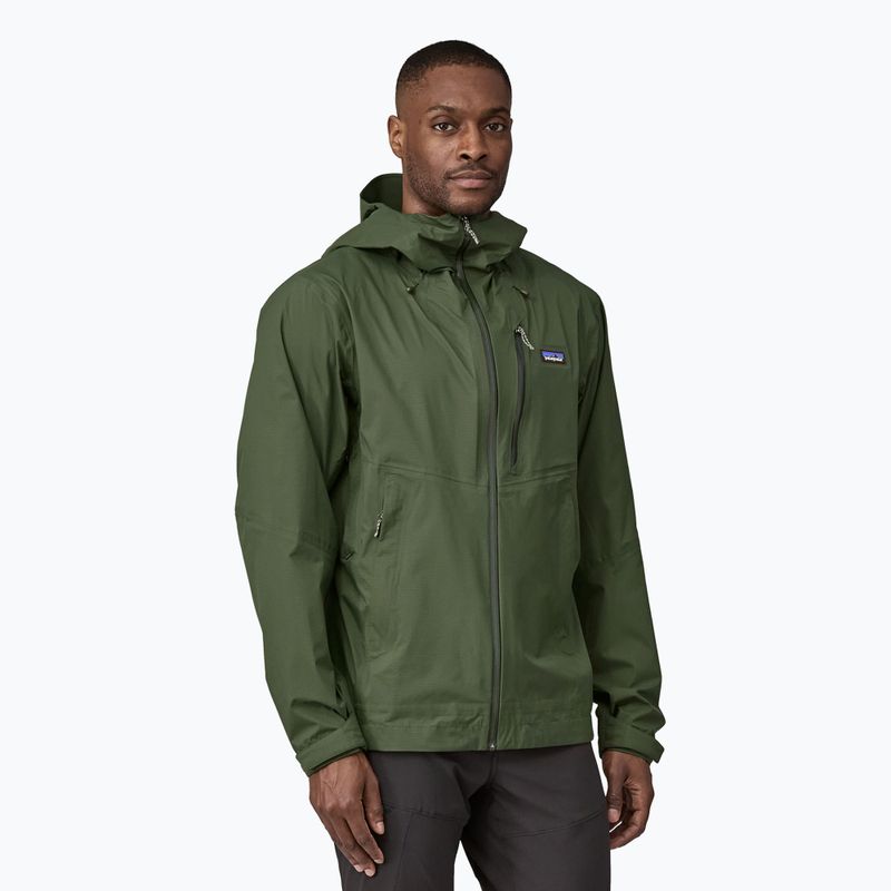 Herren Patagonia Granite Crest Regenjacke torrey pine grün