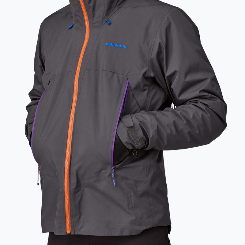 Herren Patagonia Super Free Alpine forge grau Regenjacke 6