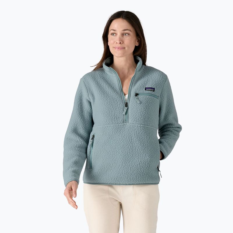 Damen Patagonia Retro Pile Fleece-Sweatshirt Marsupial thermisch blau