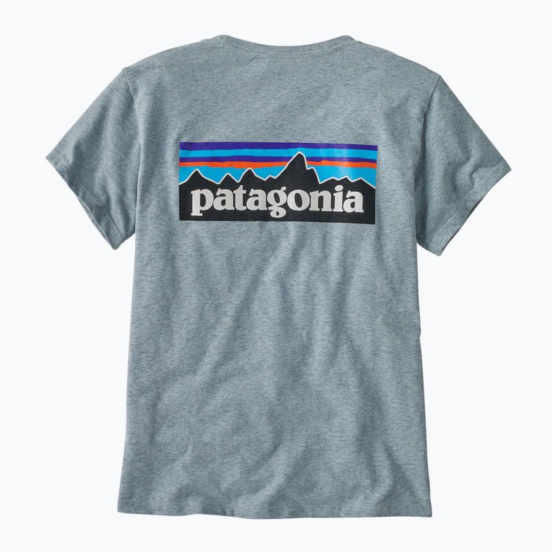 Damen Patagonia P-6 Logo Responsibili-Tee Thermo-T-Shirt blau 2