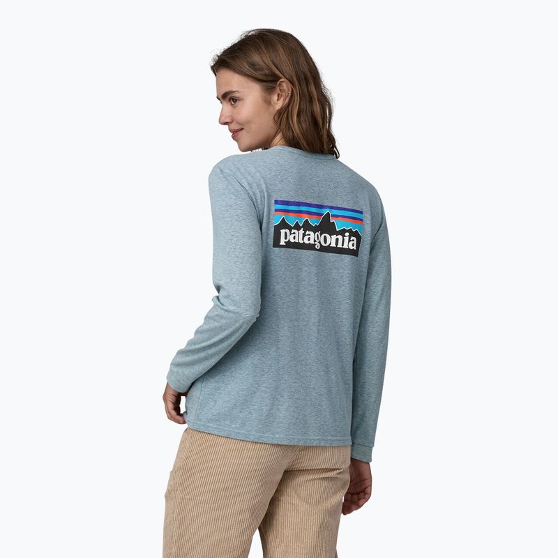 Patagonia P-6 Logo Responsibili-Tee Damen Thermo-Langarmhemd blau 3