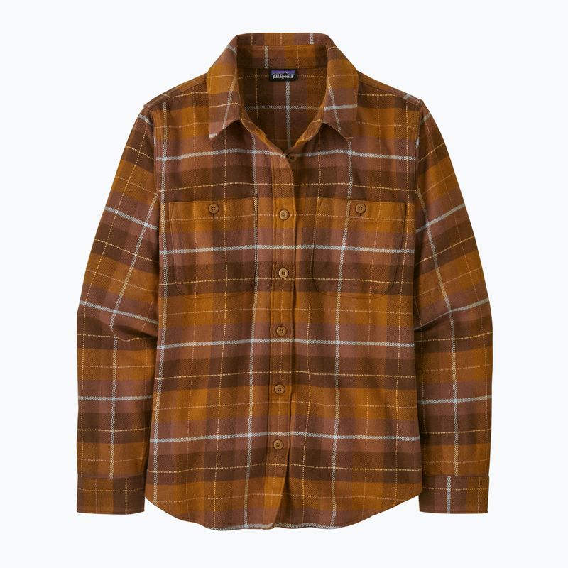 Hemd Damen Patagonia Fjord Flannel happy camper/shelter brown 4