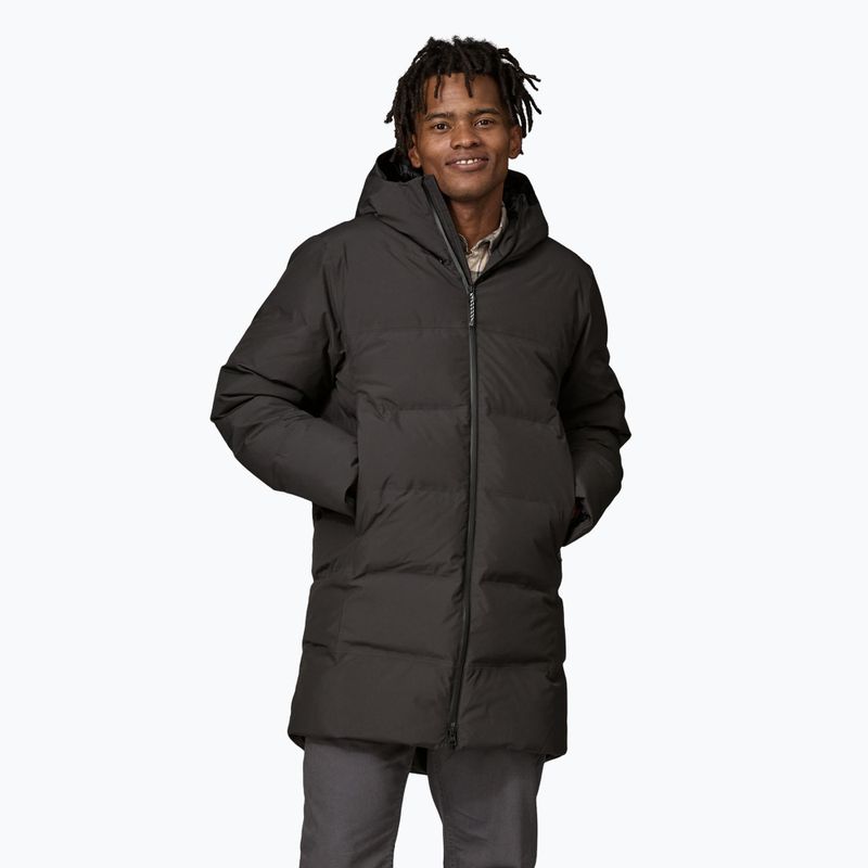 Herren-Daunenmantel Patagonia Jackson Glacier Parka schwarz
