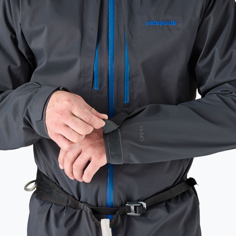 Herren Patagonia M10 Storm rauchblaue Regenjacke 7