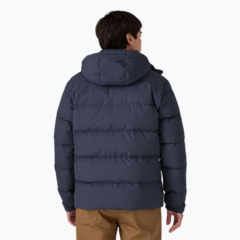 Männer Patagonia Downdrift smoler blau w / brüniert rot Daunenjacke 2