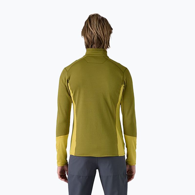 Herren Patagonia R1 Hybrid Fleece-Sweatshirt grasgrün 2