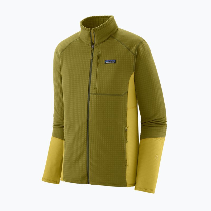 Herren Patagonia R1 Hybrid Fleece-Sweatshirt grasgrün 3