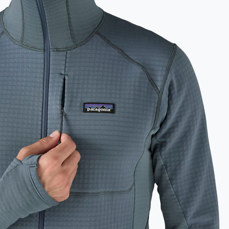 Herren Patagonia R1 Hybrid Pullover Softshell Jacke Utility blau 7