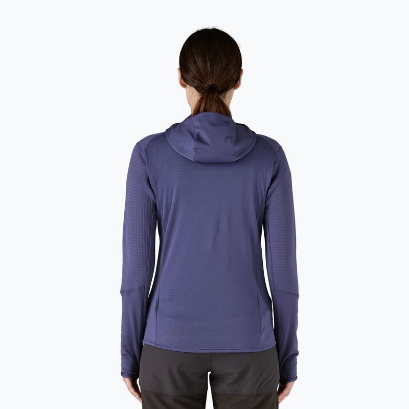 Damen Softshelljacke Patagonia R1 Hybrid Pullover Hoody Sonnenwende lila 2