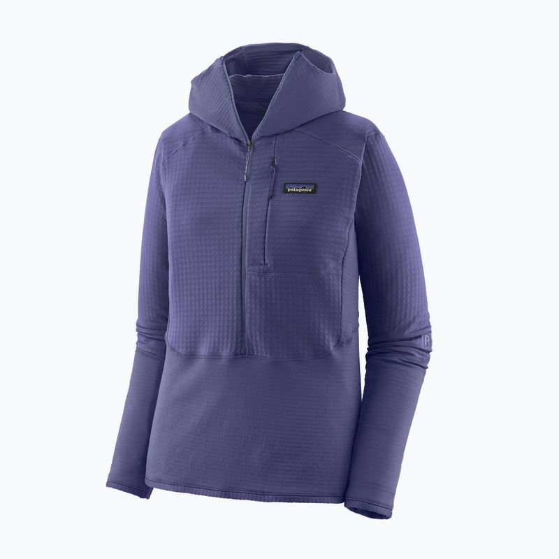Damen Softshelljacke Patagonia R1 Hybrid Pullover Hoody Sonnenwende lila 3