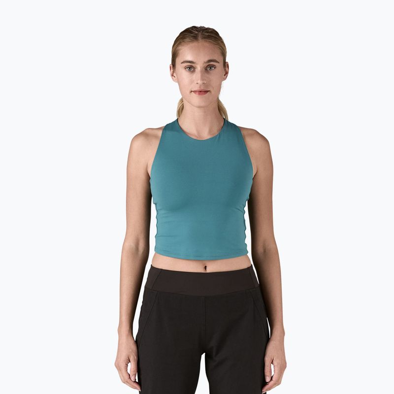Damen Patagonia Reversible Tank Feuchtgebiet blau Trekking-T-Shirt