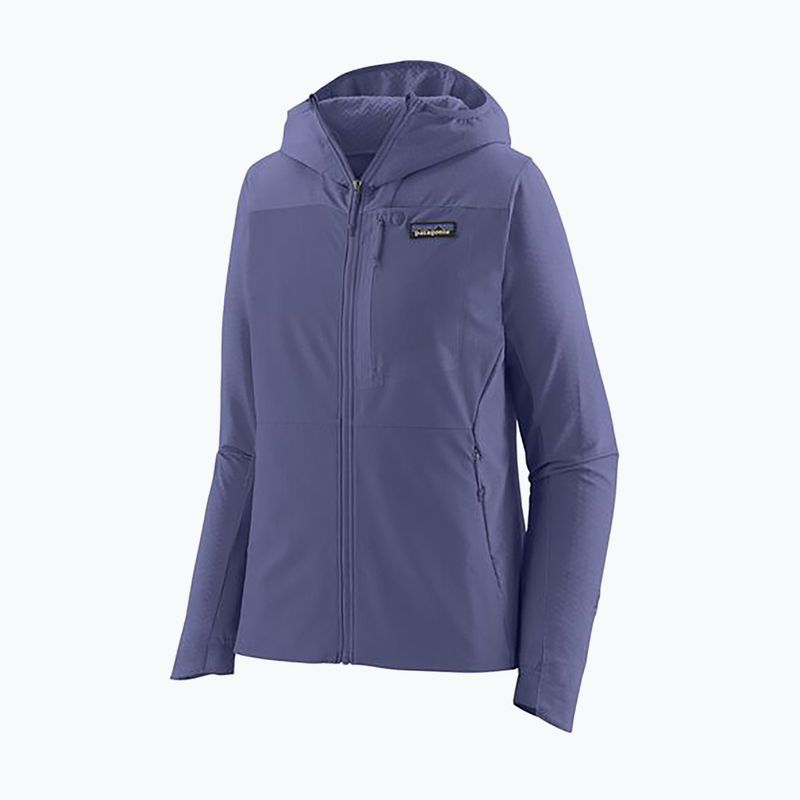 Damen Softshelljacke Patagonia R1 CrossStrata Hoody Sonnenwende lila