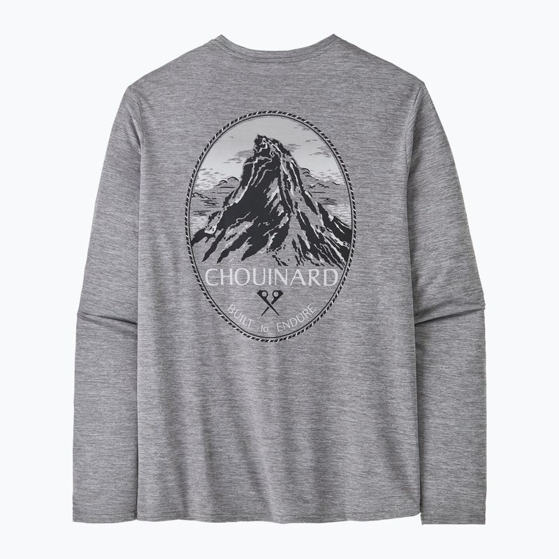 Herren Patagonia Cap Cool Daily Graphic Lands chouinard crest/feather grey Longsleeve 5