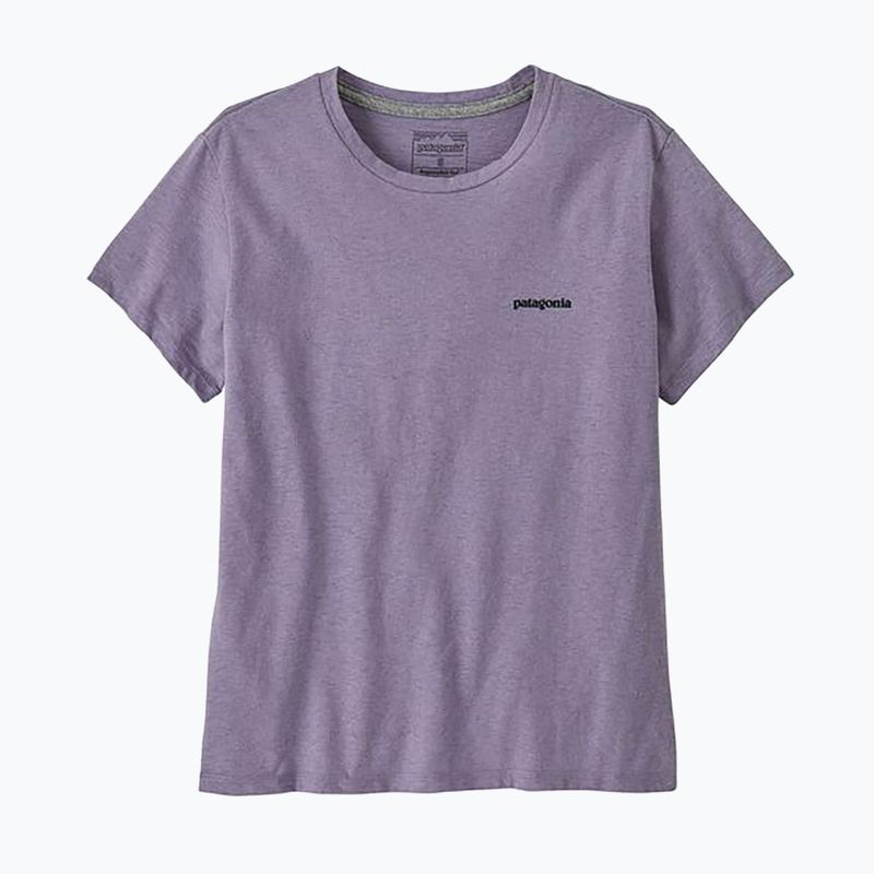 Damen Patagonia P-6 Logo Responsibili-Tee Beton lila T-shirt