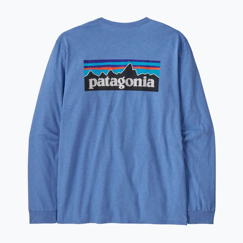 Herren Patagonia P-6 Logo Responsibili Longsleeve reichlich blau 4