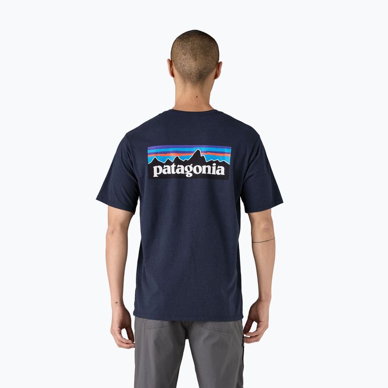 Herren Patagonia P-6 Logo Responsibili-Tee neues navy T-shirt 2