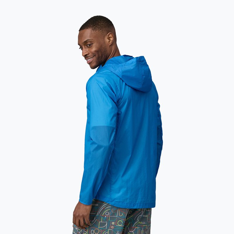 Herren Patagonia Houdini Feuchtgebiet blaue Windjacke 3