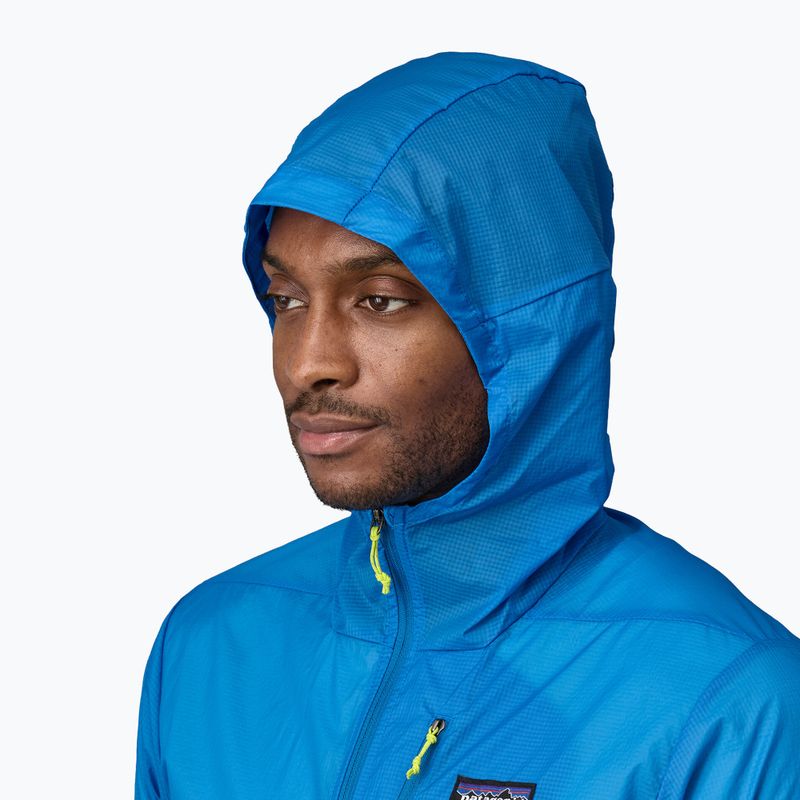 Herren Patagonia Houdini Feuchtgebiet blaue Windjacke 4