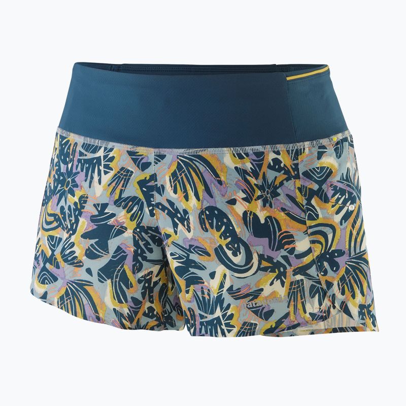Patagonia Strider Pro 3 1/2" Damen-Shorts wild botanist/thermal blau 3