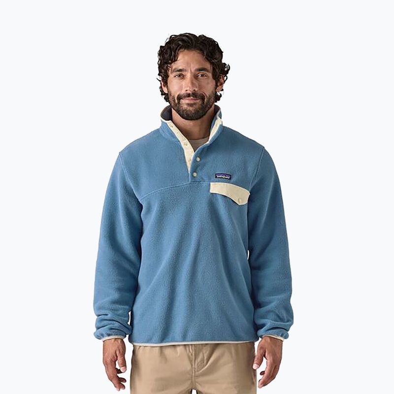 Herren Patagonia LW Synch Snap-T P/O noch blau Trekking Sweatshirt
