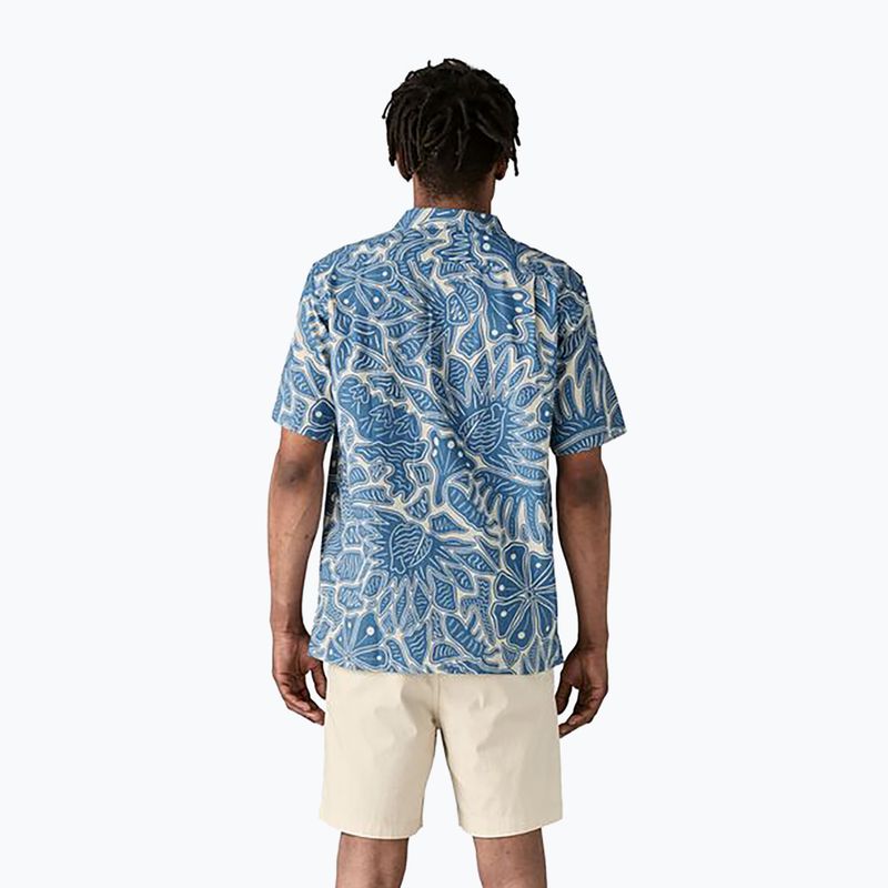 Herren Patagonia Tidal Threads Camp Hemd Bienen und lowers/still blau 2