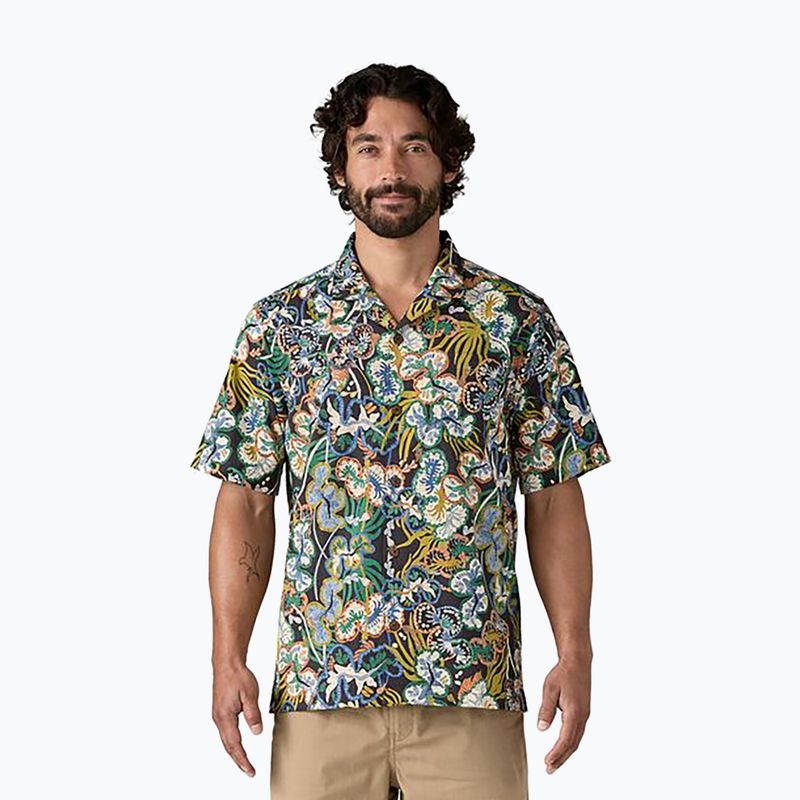 Patagonia Herren Tidal Threads Camp unterseeisch/schwarzes Hemd