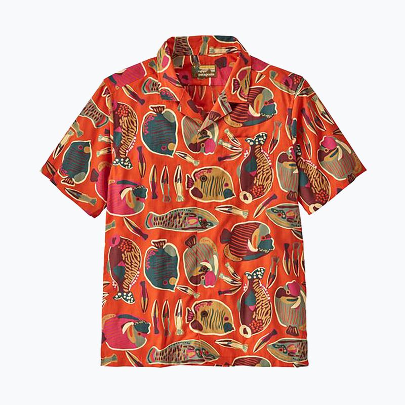 Patagonia Männer Tidal Threads Camp Lippfisch/Bestäuber orange Shirt 4