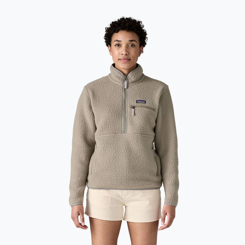 Damen Patagonia Retro Pile Fleece-Sweatshirt Marsupial Flussgestein grün 2